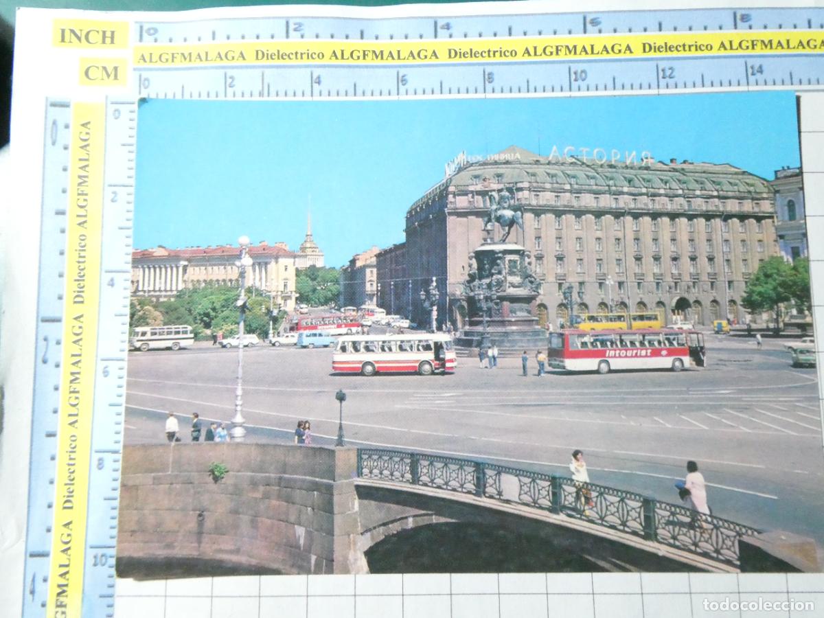 Cartoline: POSTAL DE RUSIA - UNI&Oacute;N SOVI&Eacute;TICA. LENINGRADO PLAZA ISAAC AUTOBUSES. 1279