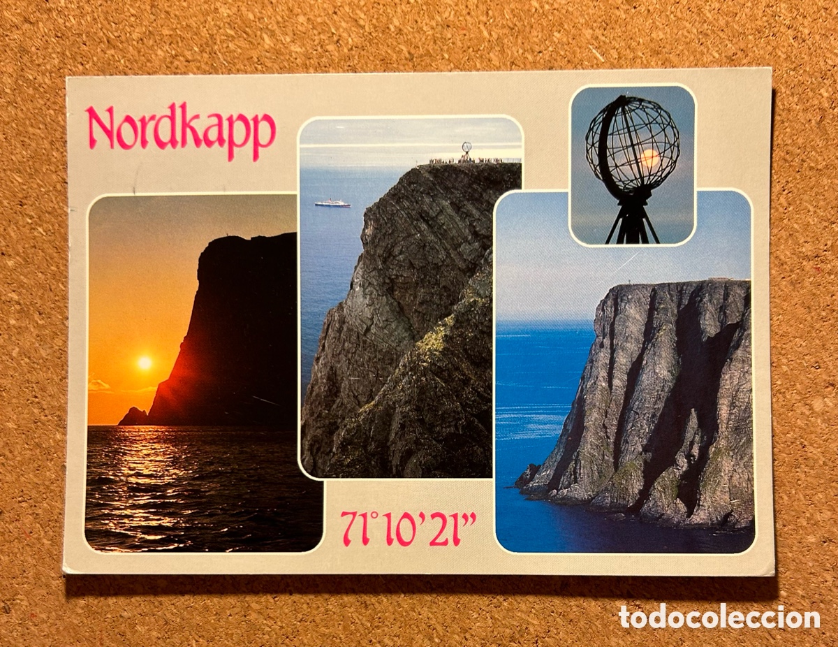 Postales: TARJETA POSTAL CIRCULADA. A&Ntilde;O 1992. NORDKAPP. NORUEGA