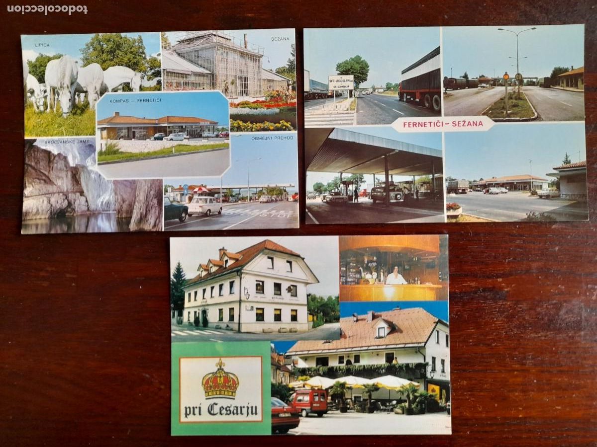 Cartes Postales: Una postal Lipica, Sezana, Kompas, Obmejni y Skocjanke Eslovenia Yugoslavia 3 tarjetas a elegir