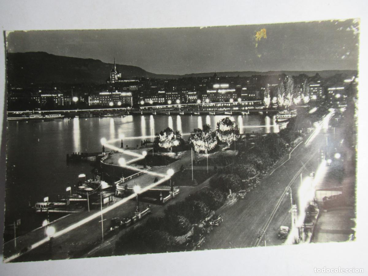 Postales: Gen&egrave;ve - Effet de nuit - Foto 1