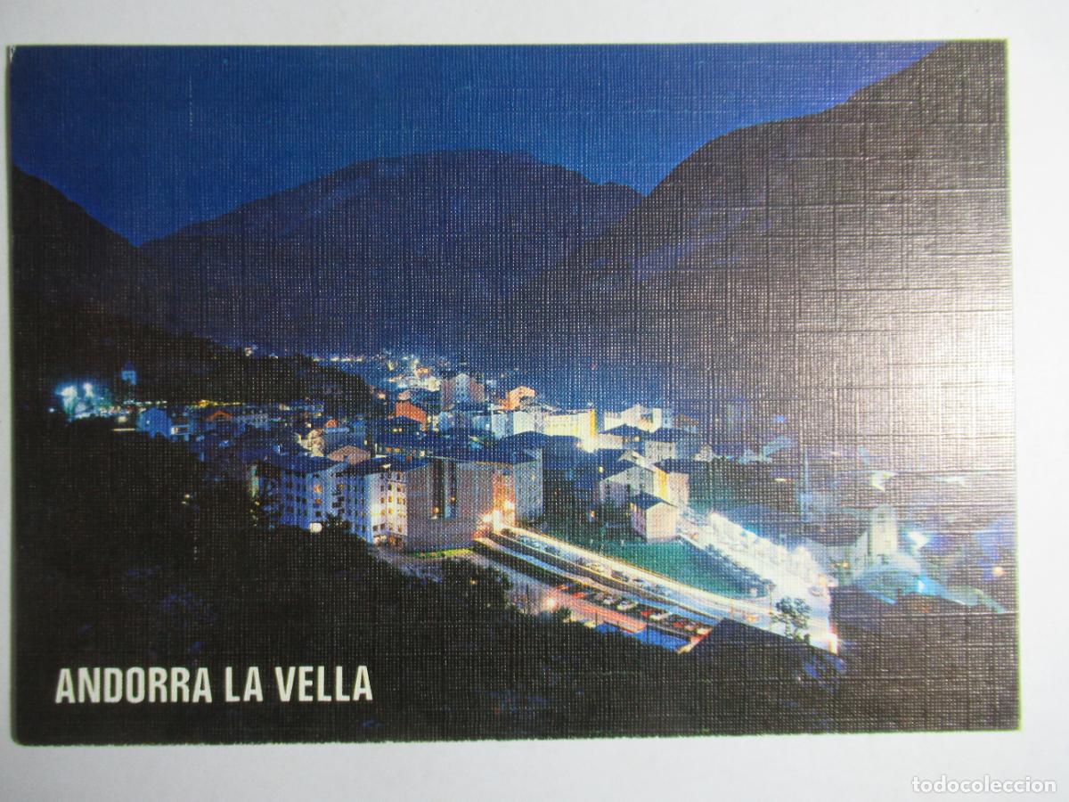 Cartes Postales: Valls d'Andorra - Andorra la Vella. Vista de nit
