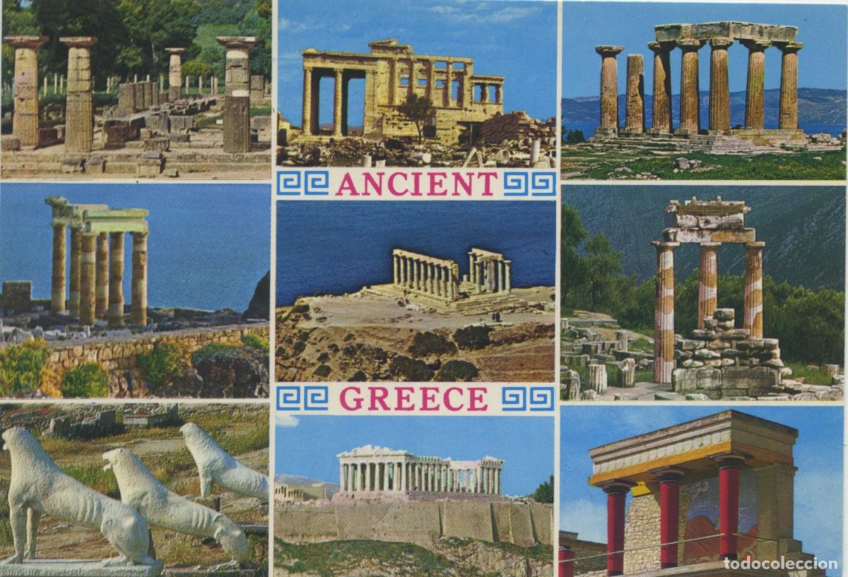 Postales: Ancient Greece. Diversos aspectos. Sin circular