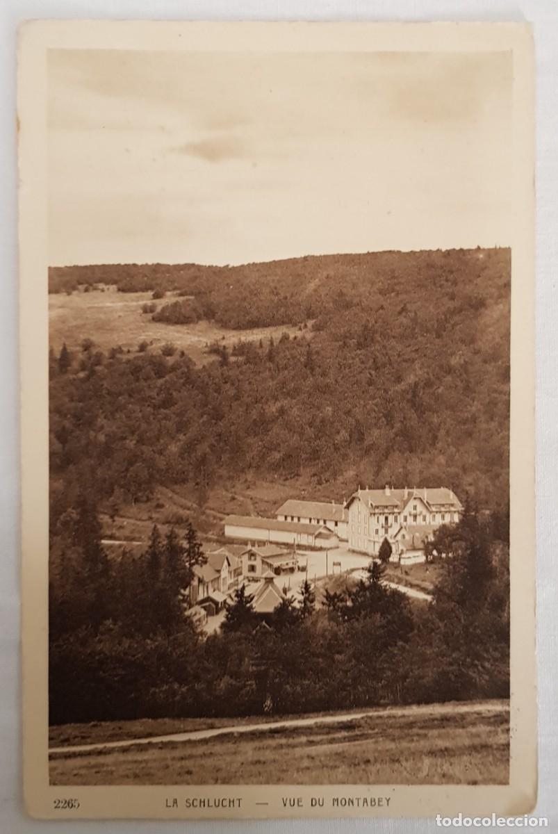Cartoline: Antigua postal: La Schlucht, vue du Montabey. FRANCIA. Imp. Edit. Braun & Cie