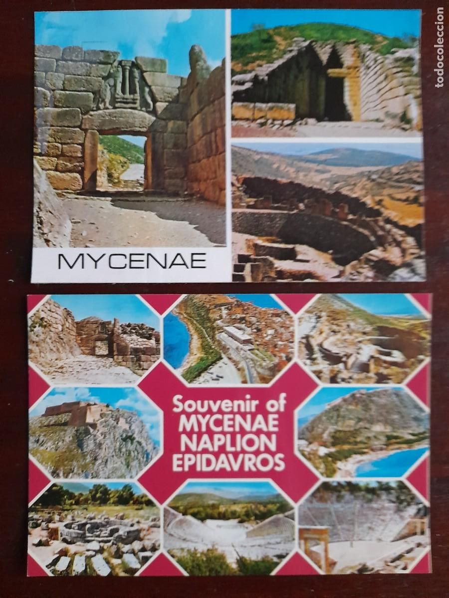 Cartes Postales: Una postal vistas del yacimiento arqueol&oacute;gico de Mycenae o Micenas en Grecia 2 tarjetas a elegir