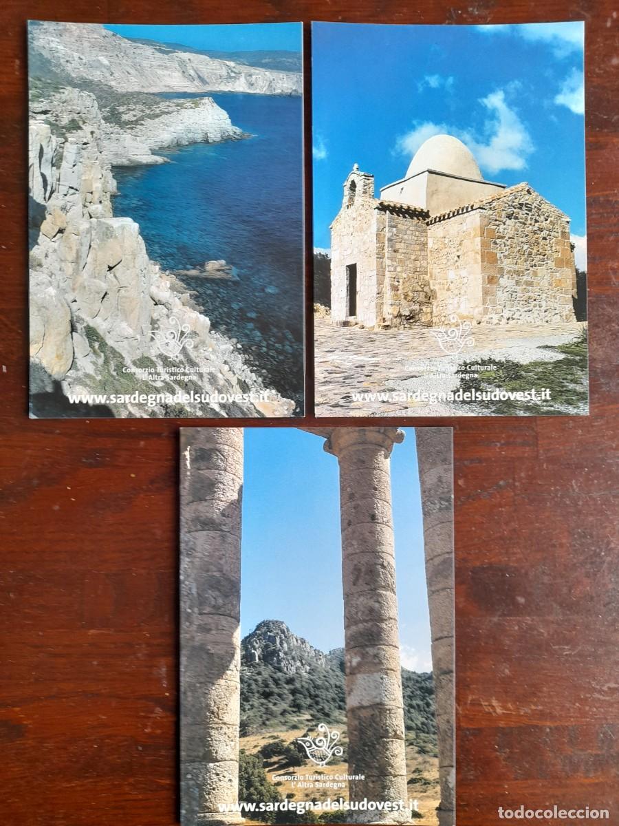 Cartes Postales: Una postal la Cerde&ntilde;a del Sudete, consorcio tur&iacute;stico cultural Sardegna Italia 3 tarjetas a elegir