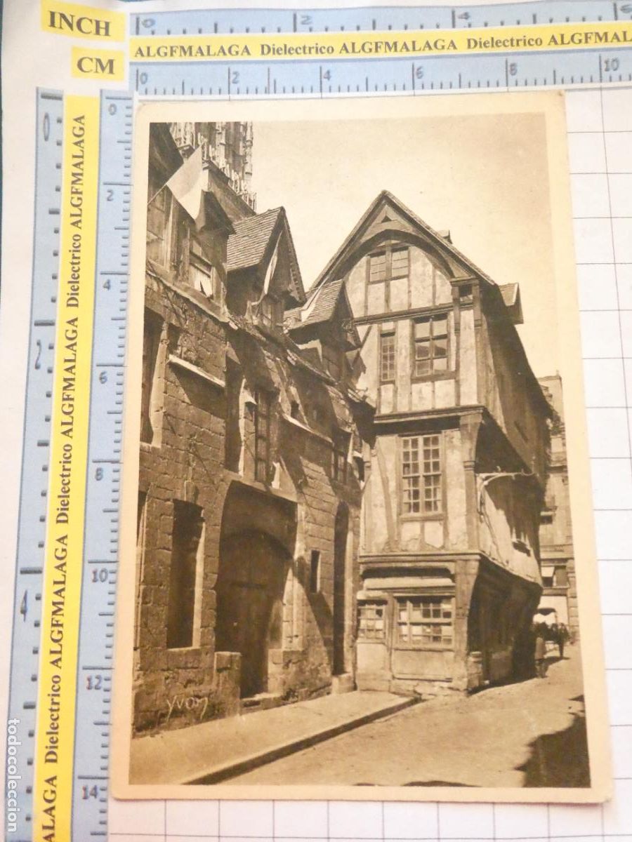 Postkarten: ANTIGUA POSTAL DE FRANCIA. ROUEN VIEILLES MAISONS RUE SAINT ROMAIN. 3437