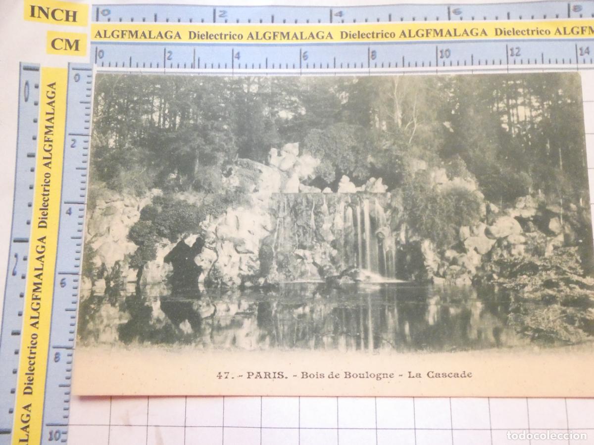 Postcards: ANTIGUA POSTAL DE FRANCIA. SIGLO XIX - 1905. PARIS BOIS DE BOULOGNE LA CASCADE. 3456