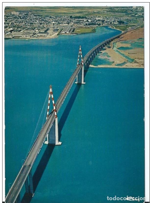 Postales: VUE AERIENNE.- PONT DE ST-NAZAIRE - ST. BREVIN.- FRANCIA