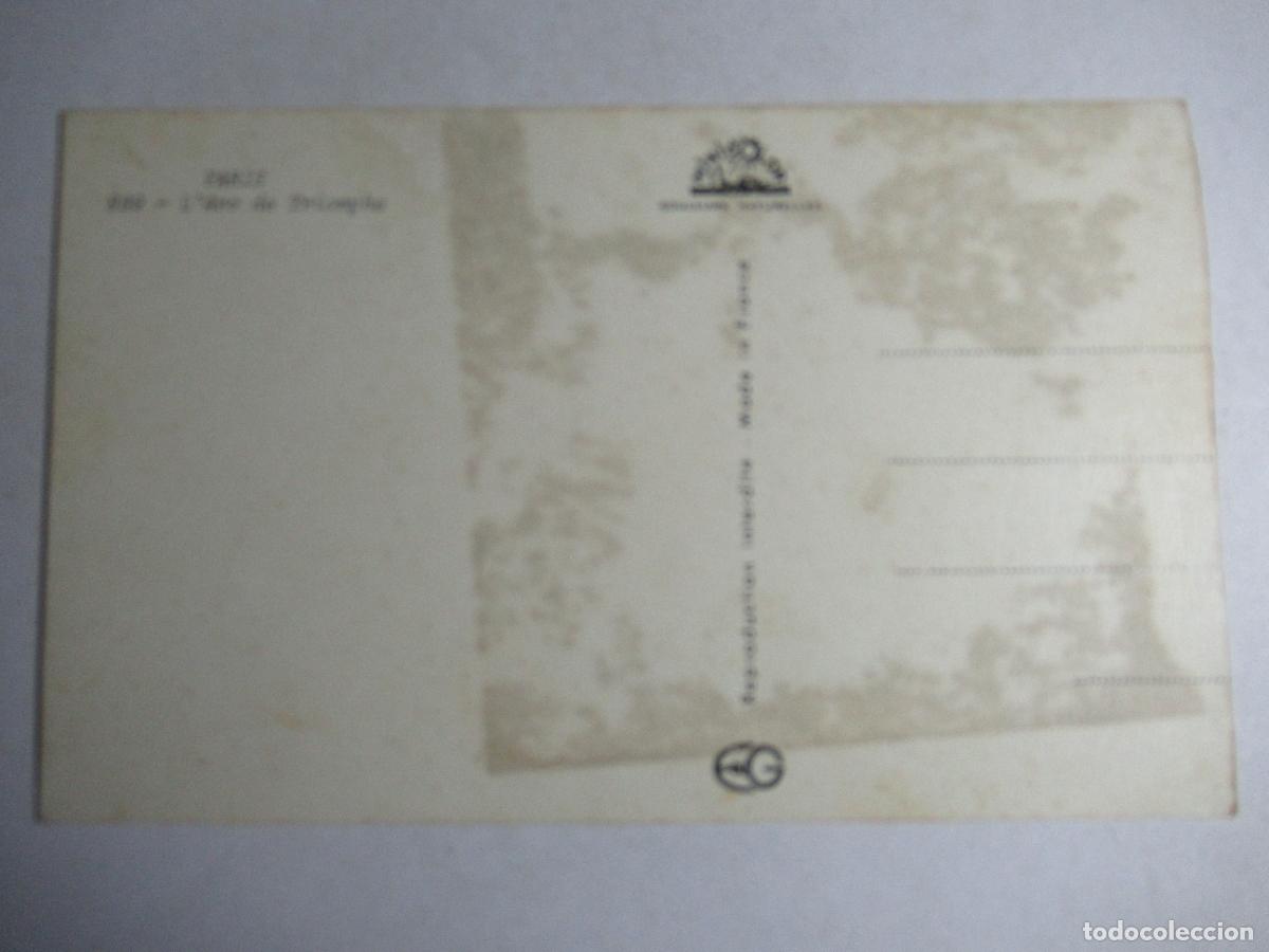Postales: Paris - lArc de Triomphe 12 x 7,4 cm. - Foto 2