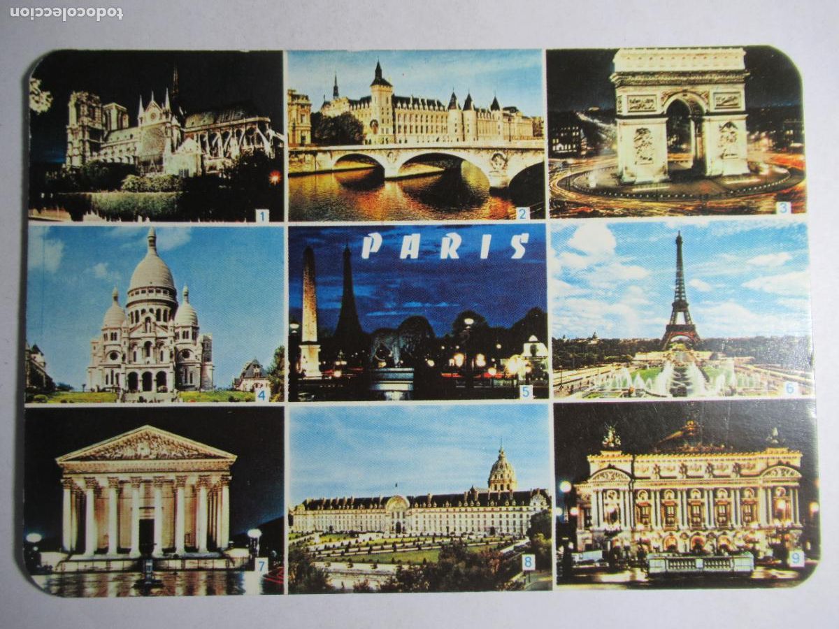 Postales: Paris - Varios aspectos - Foto 1
