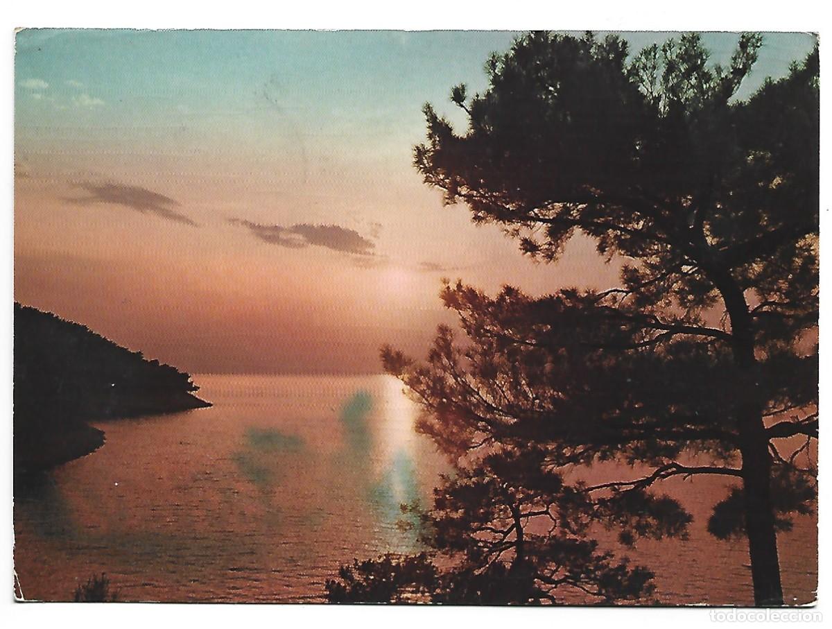 Postales: COUCHER DU SOLEIL AU PORT / SUNSET AT THE PORT.- THASSOS - GRECIA