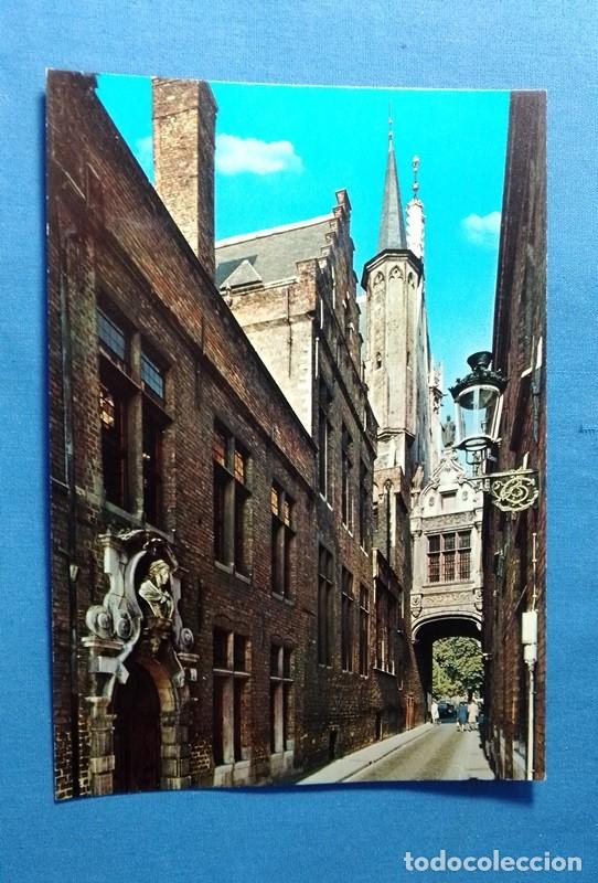 Postcards: POSTAL - B&Eacute;LGICA - BRUGGE blinde ezelstraat sin escribir