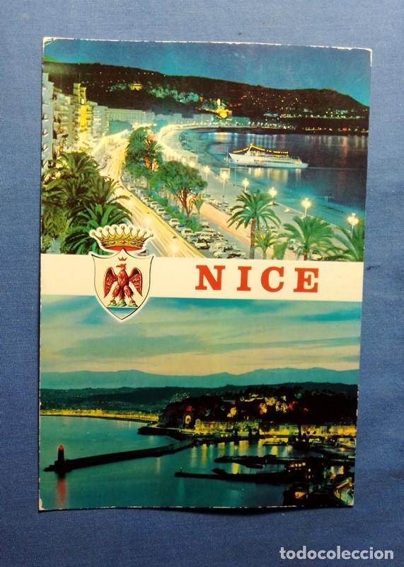Postales: postal Francia Nice escrita y sello - Foto 1