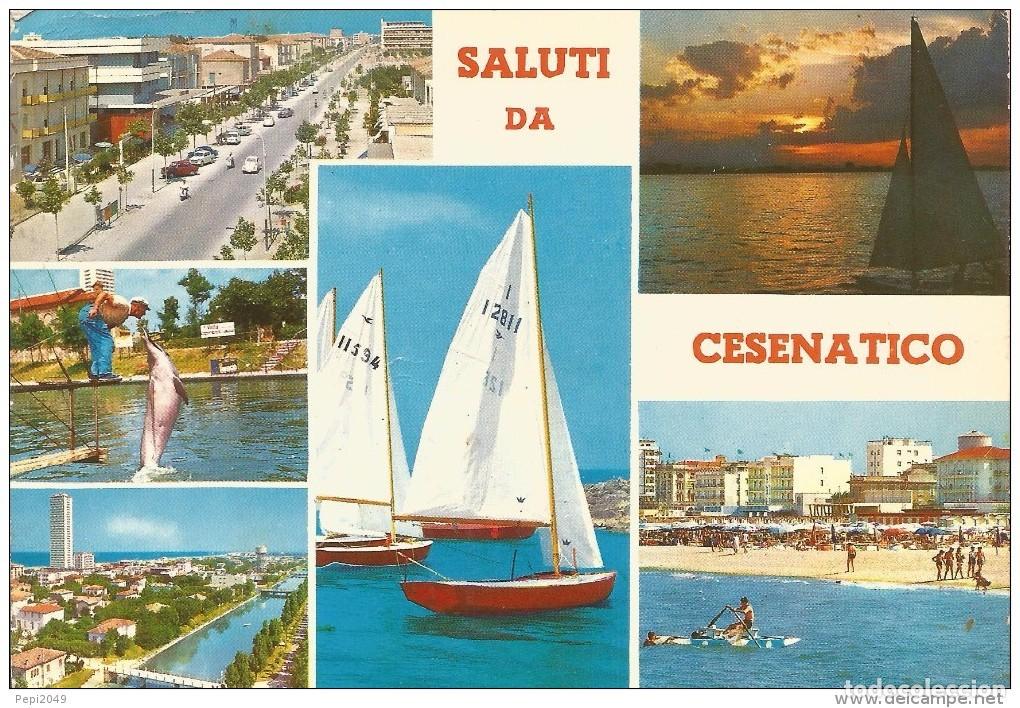 Postkarten: :::: C568 - POSTAL - SALUTI DA CESENATICO