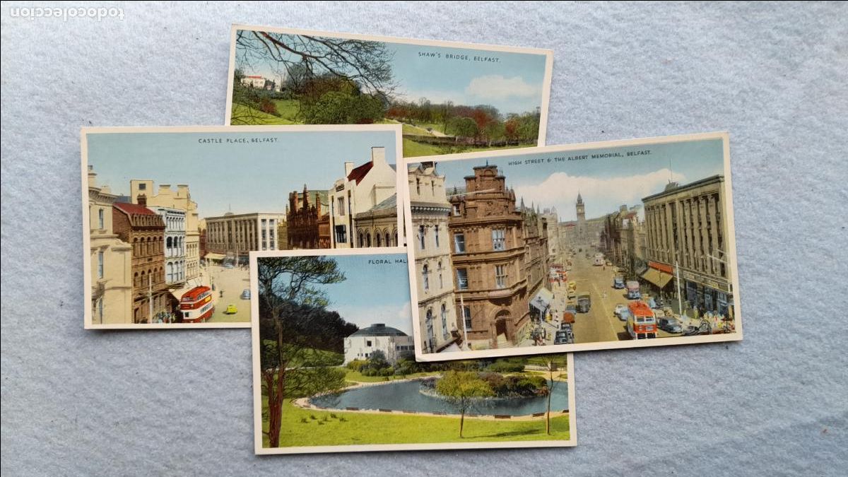 Postales: Lote de 4 Postales antiguas de Belfast.