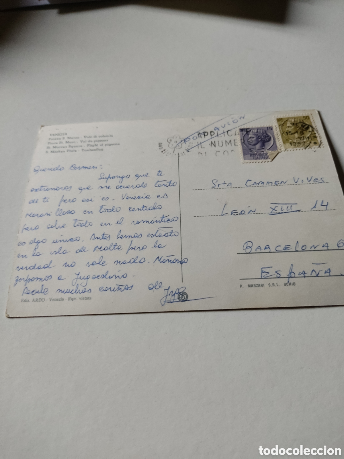 Postales: Postal Venecia panorama - Foto 2