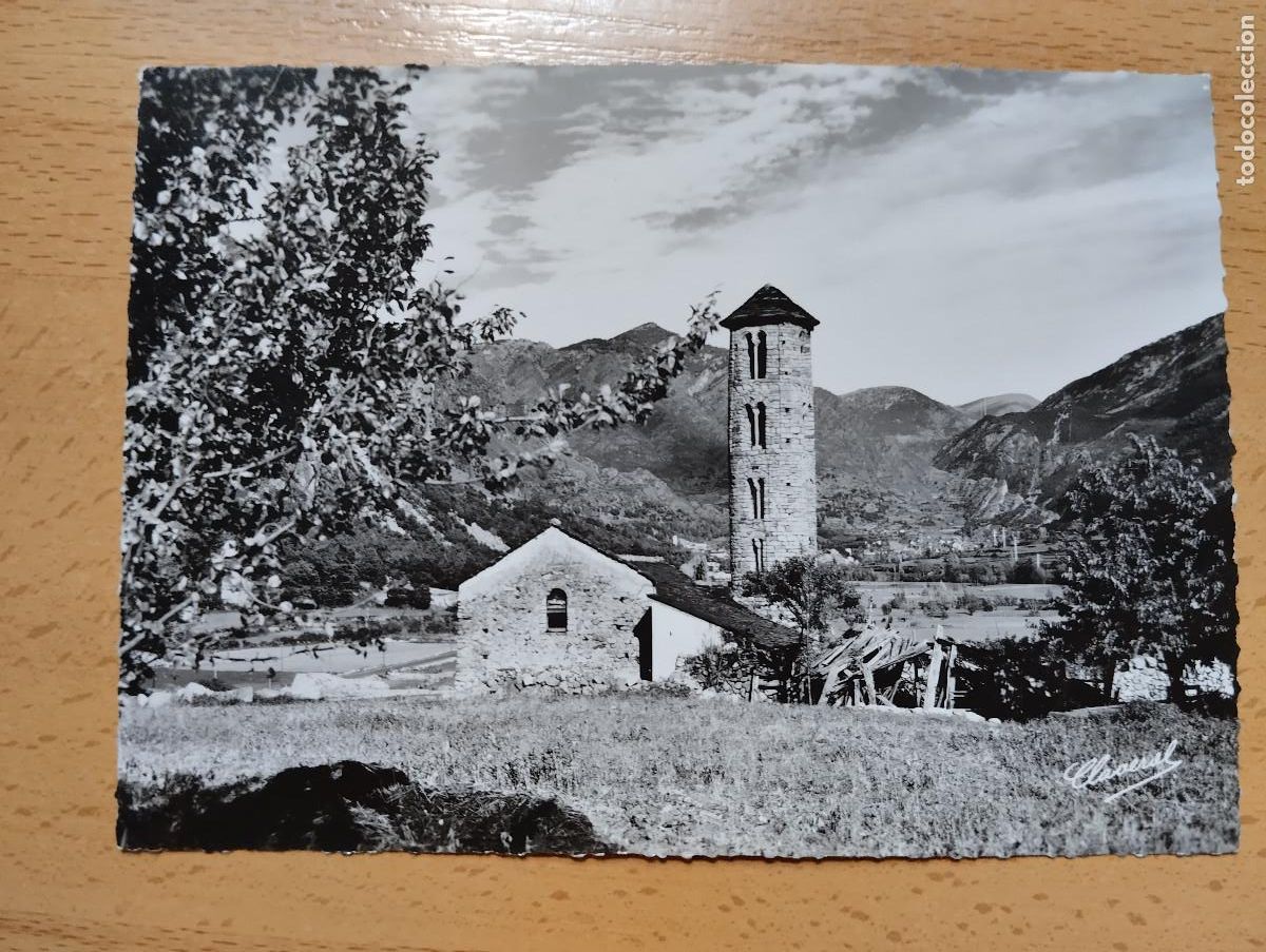 Postales: VALLS D'ANDORRA SANTA COLOMA ESGLESIA ROMANICA SEGLE XI