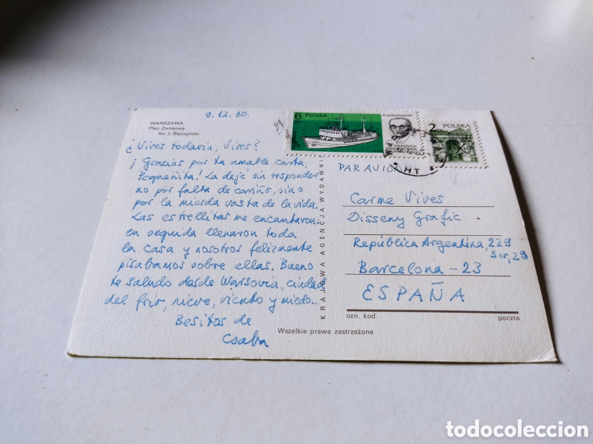Postales: Postal Varsovia Polonia - Foto 2