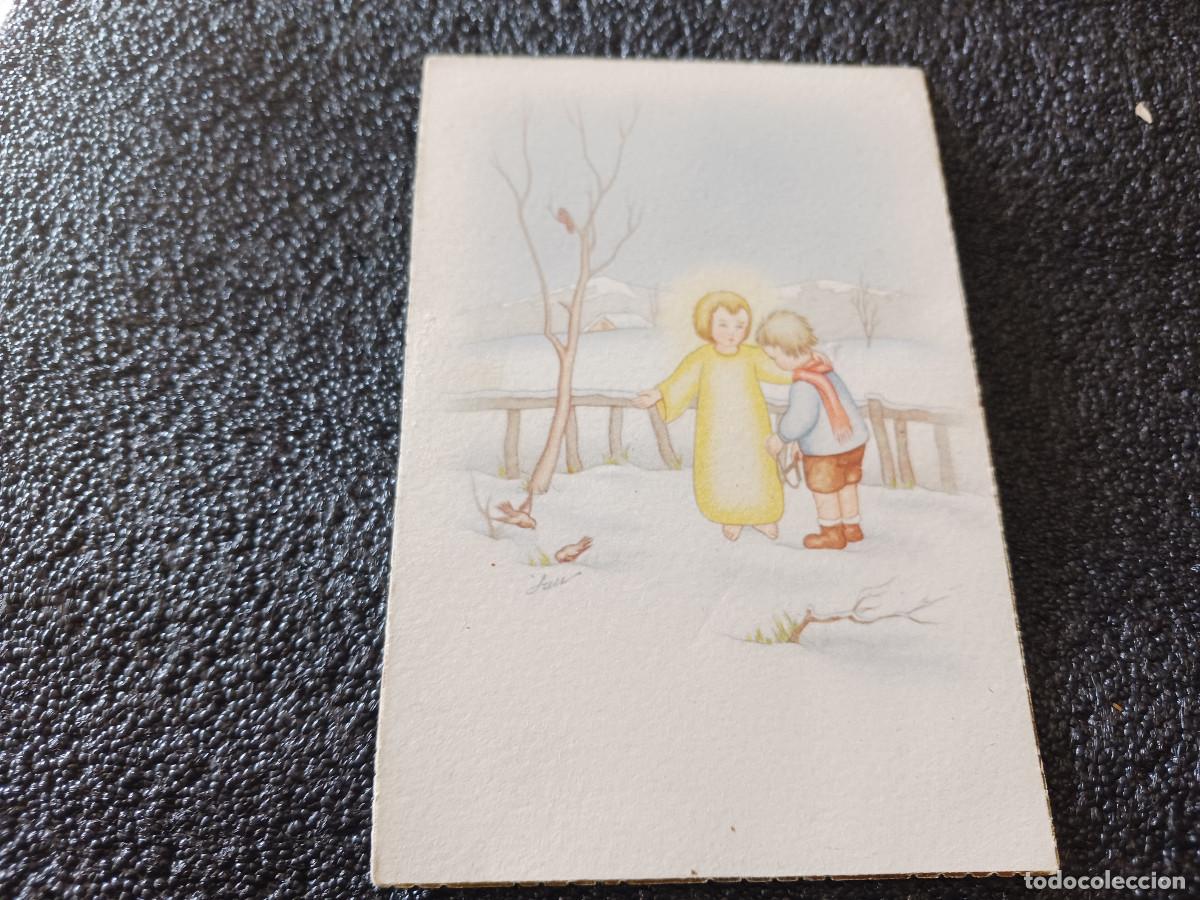 Postales: ni&ntilde;o jesus jugando en la nieve, ancla 2005