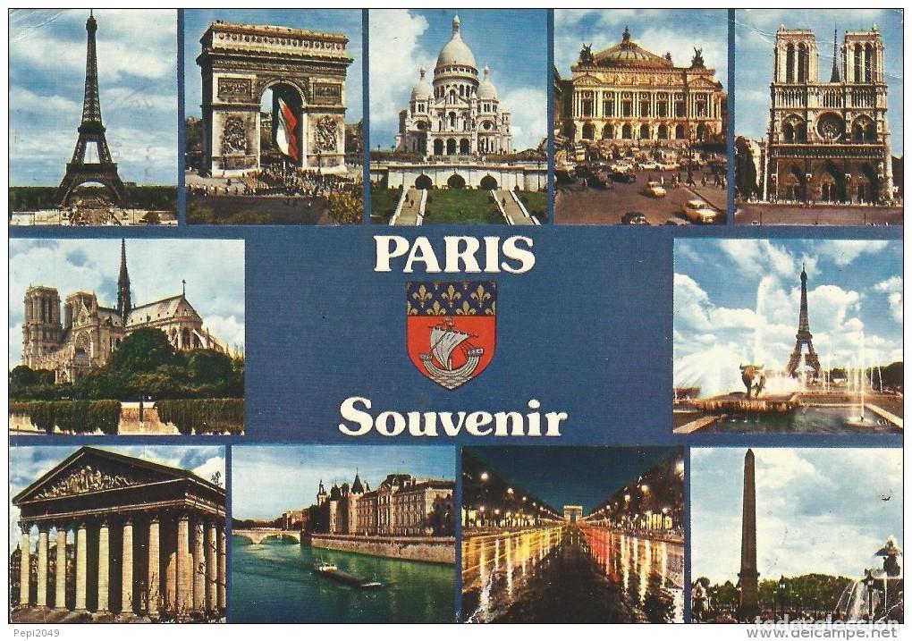 Postais: :::: Z102 - POSTAL - PARIS - VARIAS VISTAS