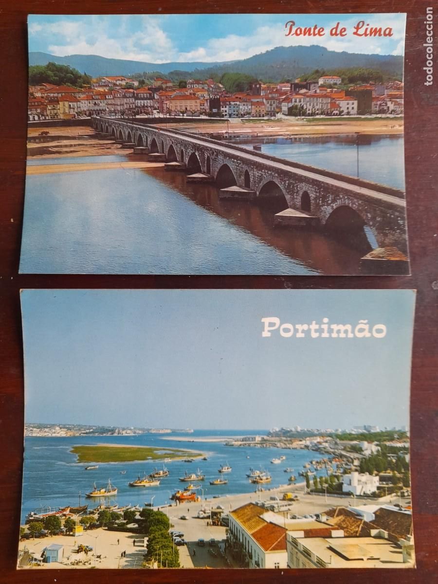 Postales: Una postal poblacio puente de Lima Viana do Castelo Portugal Porti&ntilde;o da Arrabida 2 tarjetas a elegir