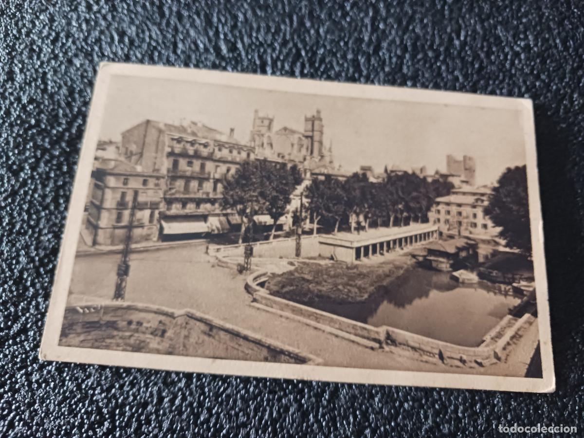 Cartes Postales: 471 la douce france, narbonne, le canal et la cathedrale st. just, ed. yvon