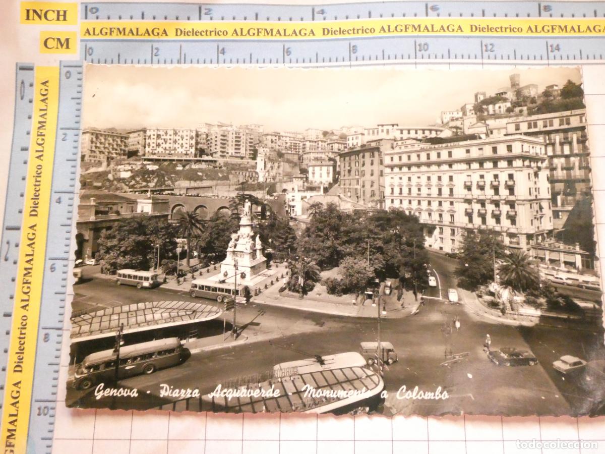 Postkarten: POSTAL DE ITALIA. GENOVA PIAZZA ACQUAVERDE. 2542