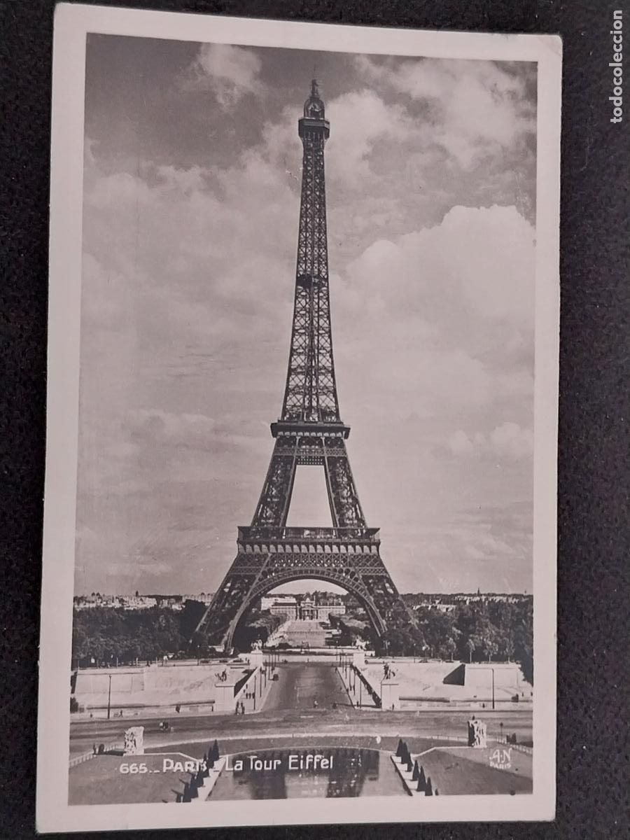 TORRE EIFFEL PARIS POSTAL CIRCULADA 1957