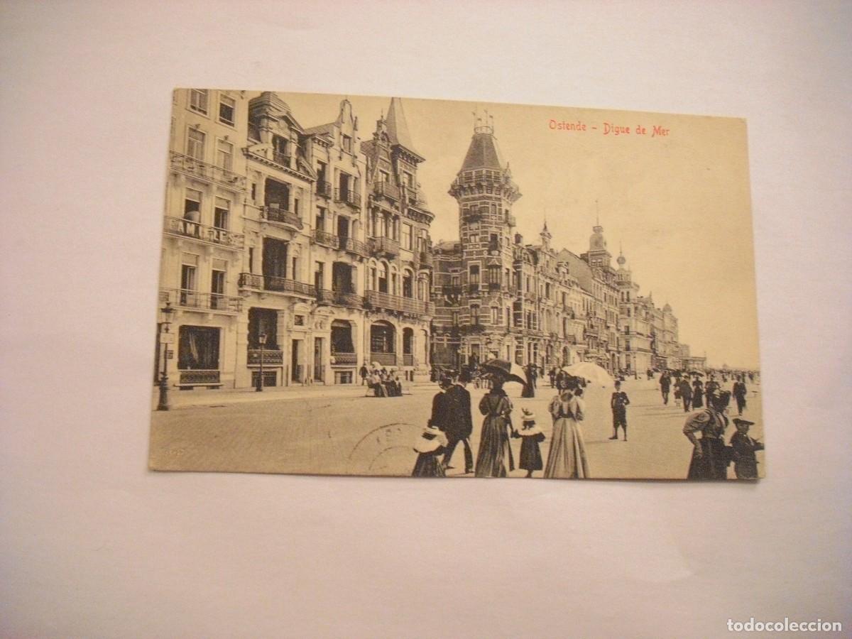 Postales: OSTENDE, DIGUE DE MAR, CIRCULADA 1919 - Foto 1