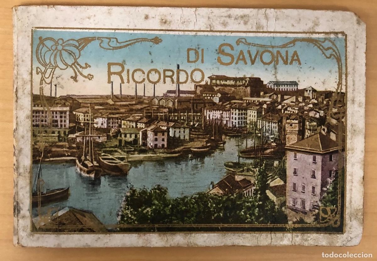 Cartoline: BLOC POSTAL RICORDO DI SAVONA. ITALIA. EDIT. E. FERRO, SAVONA. C. 1920. 24 VISTAS