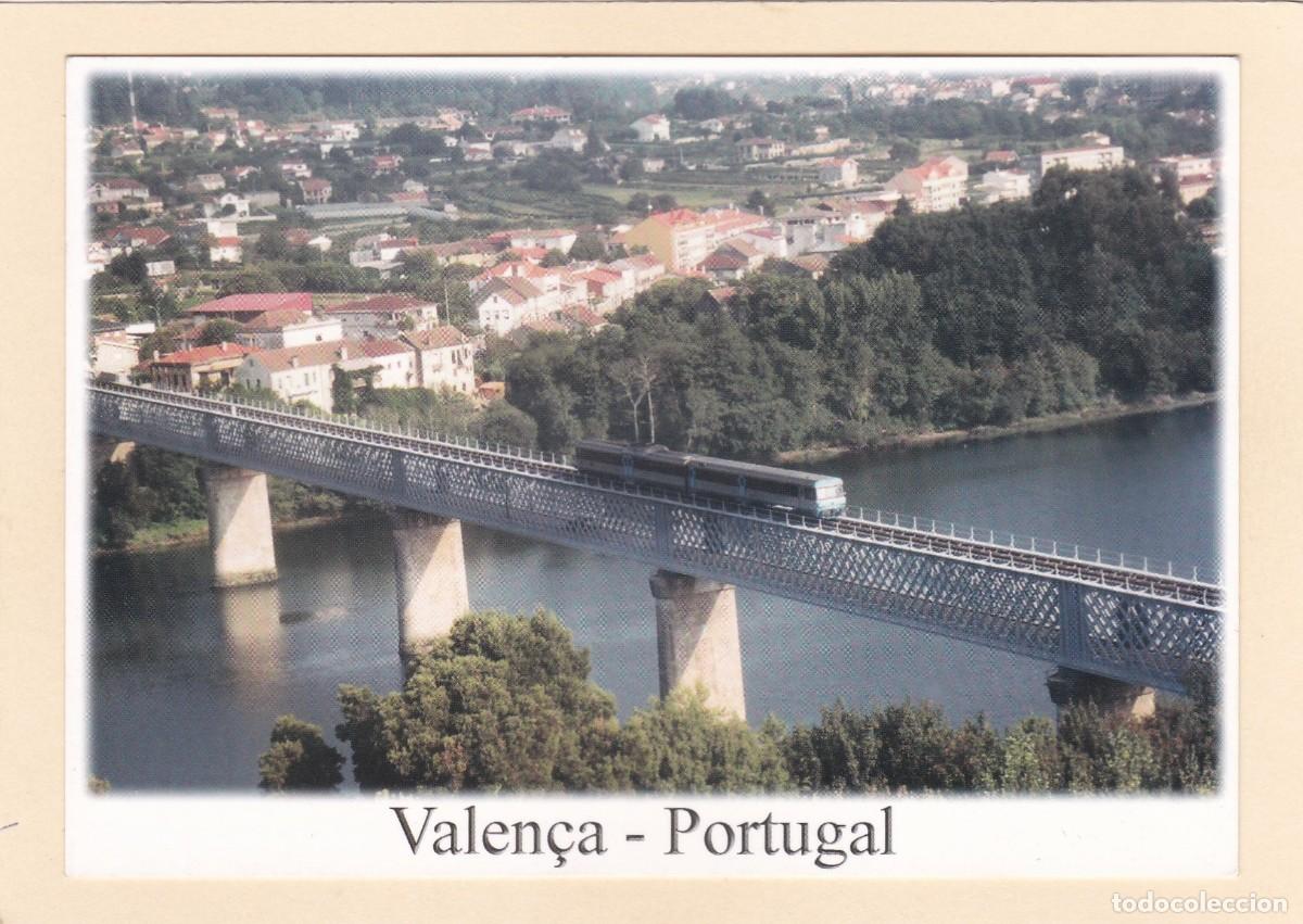 Postkarten: VALEN&Ccedil;A (PORTUGAL). PONTE CENTEN&Aacute;RIA - COMBOIO. TREN