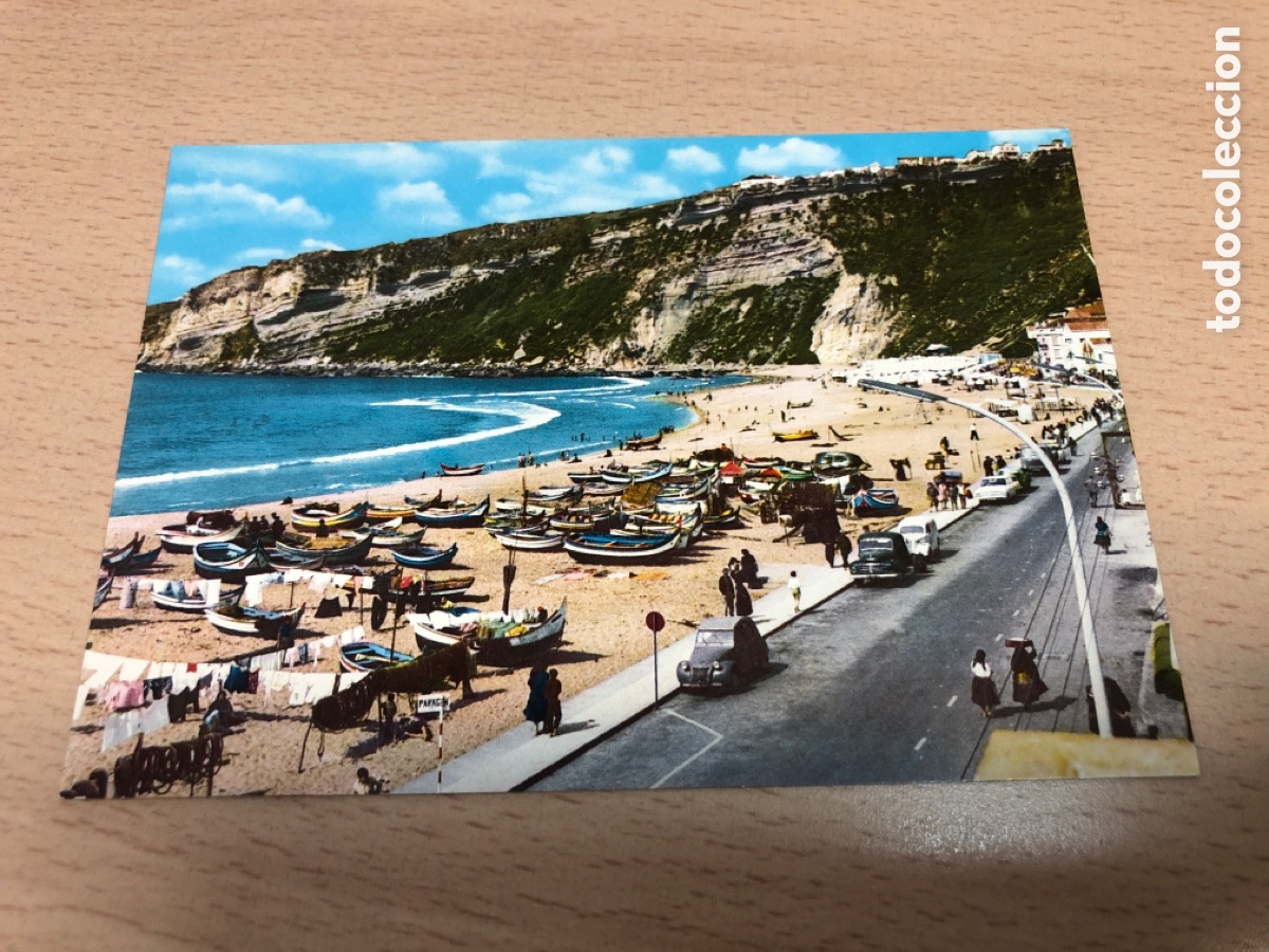 Cartoline: PORTUGAL-NAZARE-AVENIDA Y PLAYA. Sin Circular. ASM