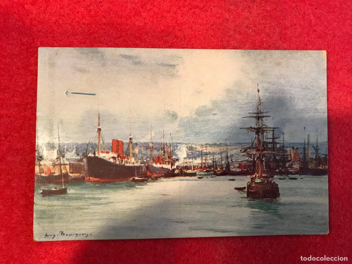 Cartoline: POSTAL. LES SITES DE FRANCE PAR EUG. BOURGEOIS. NORMANDIE. LE HAVRE. BASSIN DE L'EURE. (NO ESCRITA)