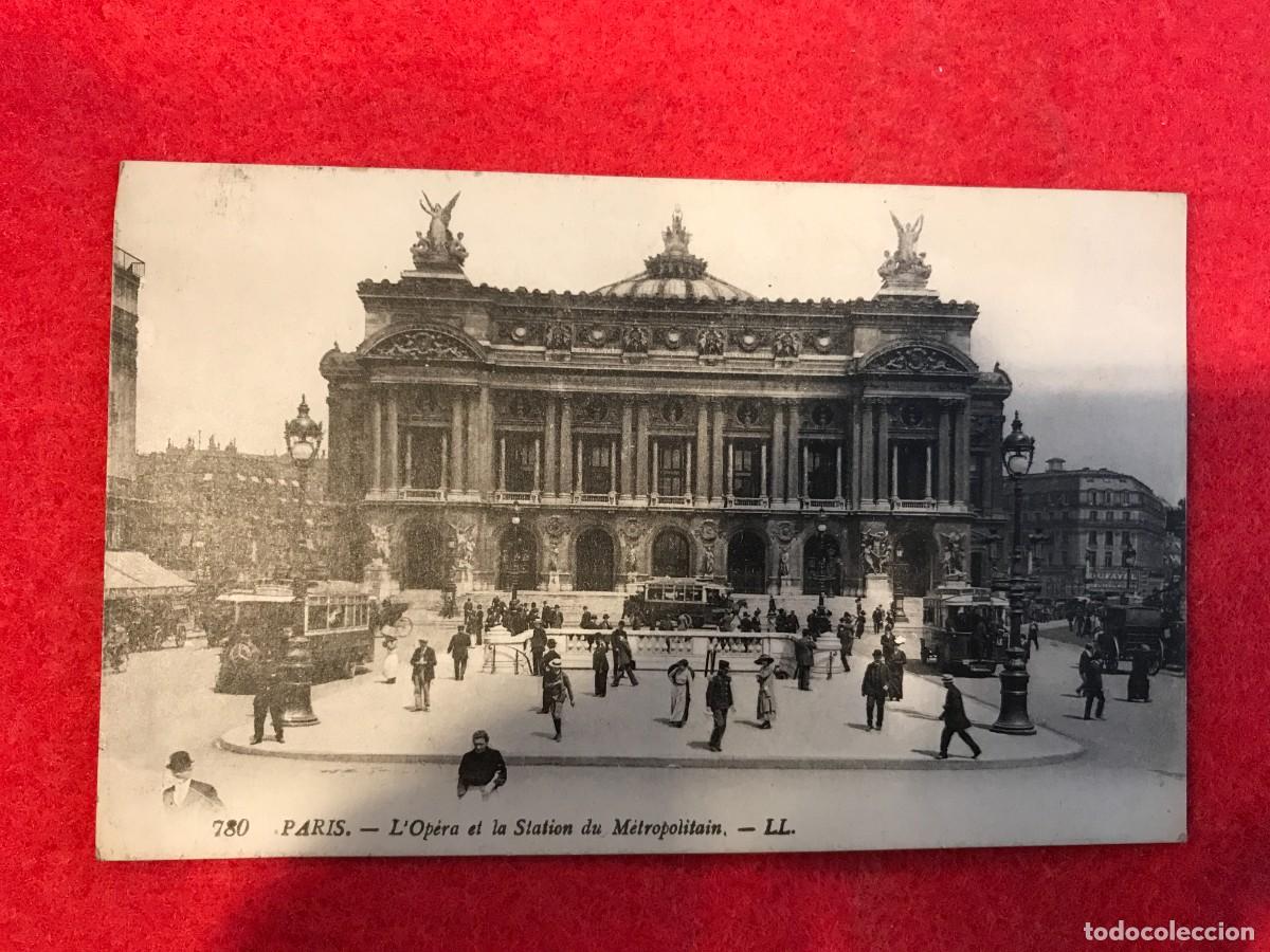 Postkarten: POSTAL. PARIS. L'OPERA ET LA STATION DU METRPOLITAIN (POSTAL NO ESCRITA ) FRANCIA.