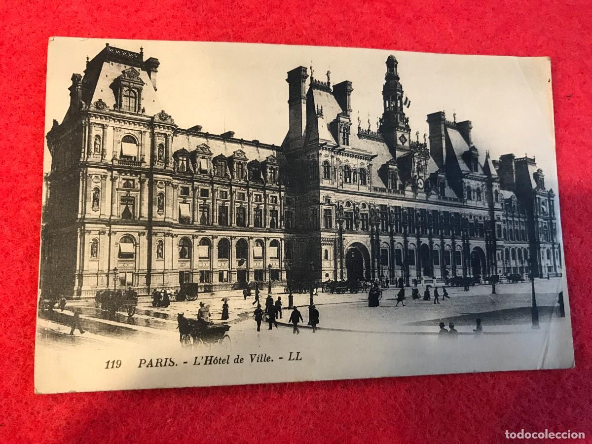 Cartoline: POSTAL. PARIS. L'HOTEL DE VILLE (POSTAL NO ESCRITA ) FRANCIA.