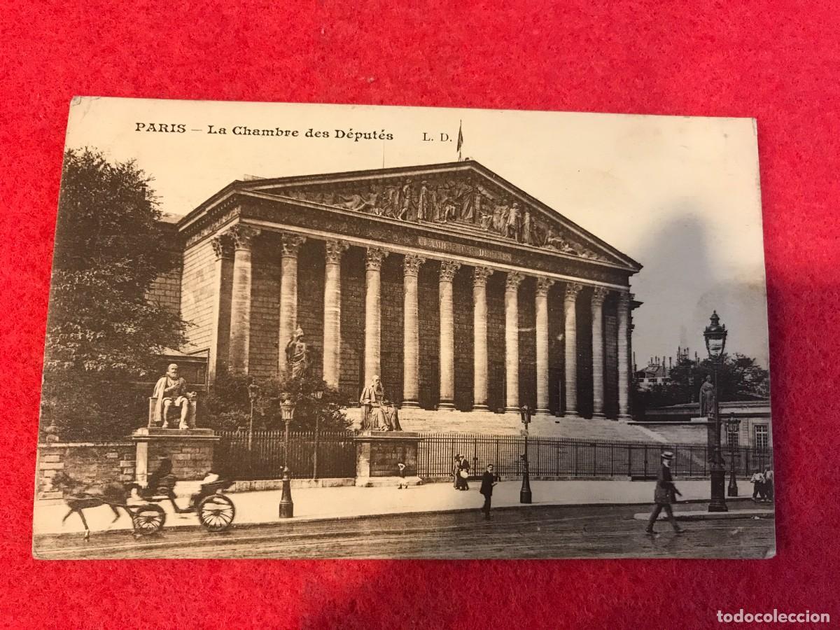 Cartoline: POSTAL. PARIS. LA CHAMBRE DES DEPUTES (POSTAL ESCRITA ) FRANCIA.