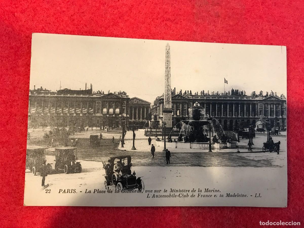 Cartoline: POSTAL. PARIS. LA PLACE DE LA CONCORDE... (POSTAL NO ESCRITA) FRANCIA