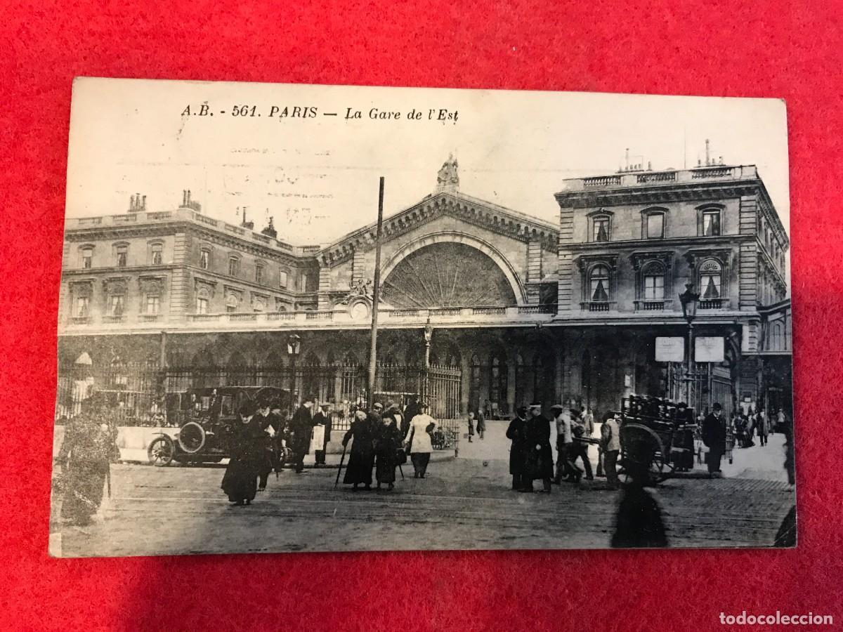 Cartoline: POSTAL. PARIS. LA GARE DE L'EST (POSTAL ESCRITA EN 1920) FRANCIA
