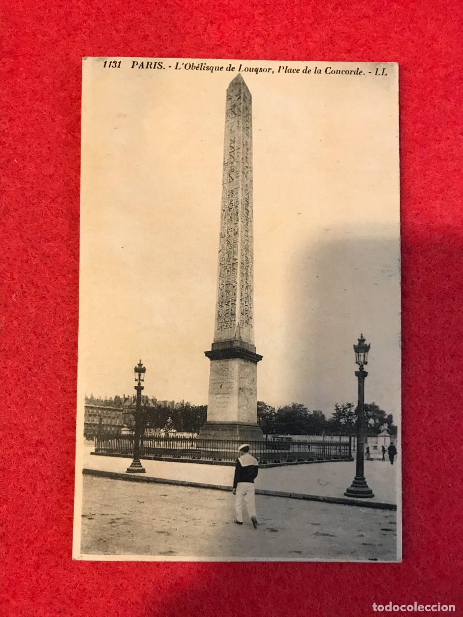 Cartoline: POSTAL. PARIS. L'OBELISQUE DE LOUQSOR... (POSTAL NO ESCRITA) FRANCIA