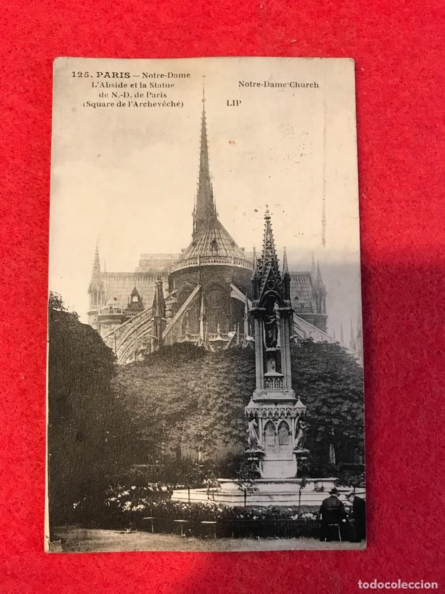 Postkarten: POSTAL. PARIS. NOTRE-DAME...(POSTAL ESCRITA EN 1923) FRANCIA