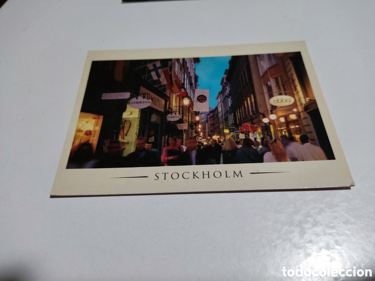 Postales: Postal Estocolmo calle - Foto 1
