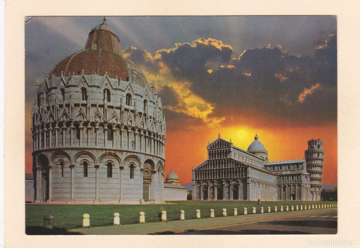 Postales: PISA (ITALIA). BAPTISTERIO, DUOMO Y TORRE