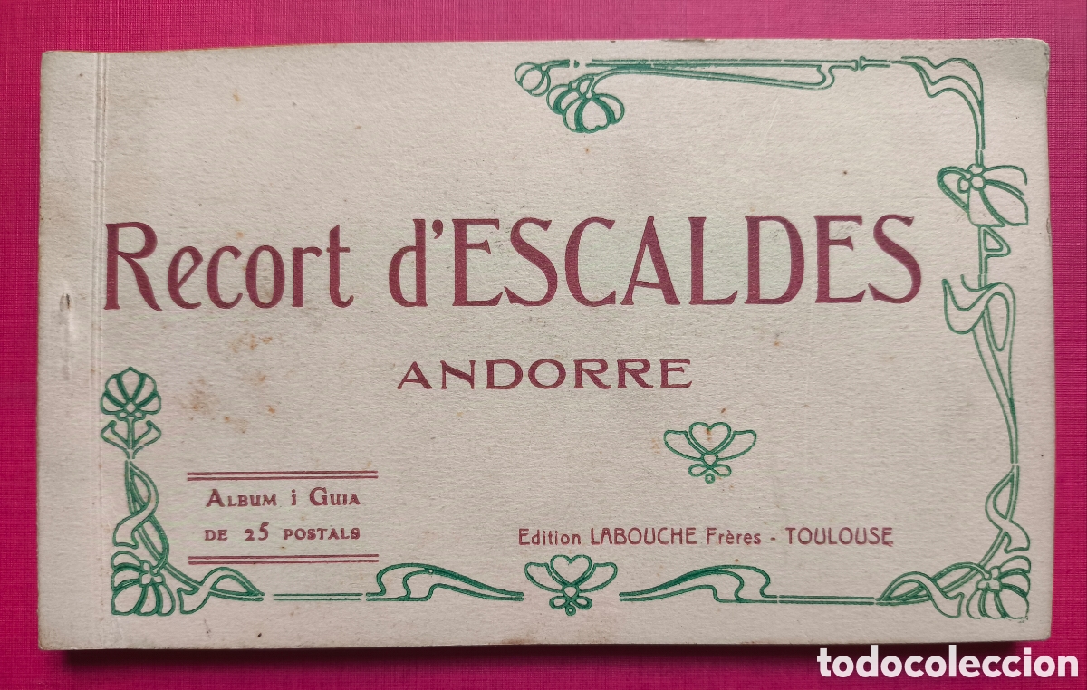 Postales: ANDORRA POSTAL BLOC ESCALDES RECORD C. 1915