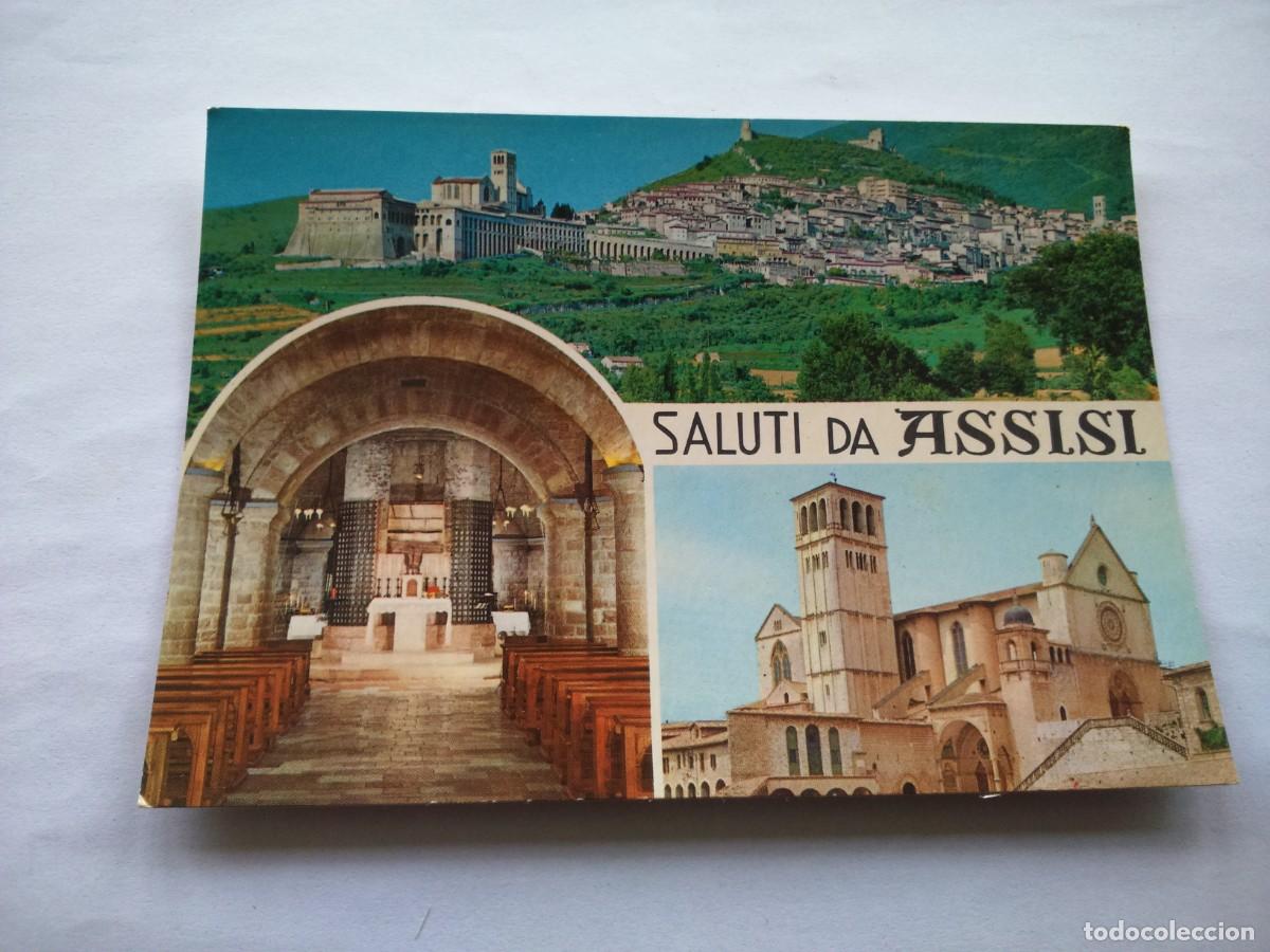 Cartes Postales: POSTAL -- SALUTI DA ASSISI - ITALIA - USADA --