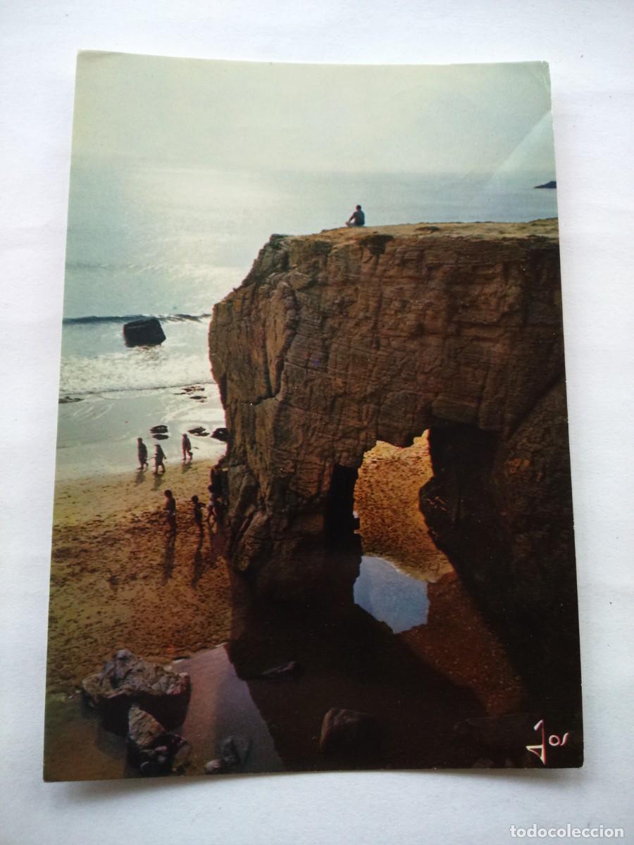 Cartes Postales: POSTAL -- PRESQU&Iacute;LE DE QUIBERON -- FRANCIA -- USADA --