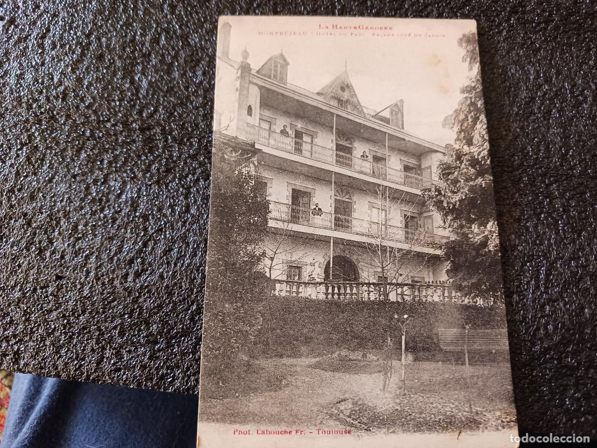 Cartes Postales: montrejeau hotel du parc, fa&ccedil;ade cote du jardin, foto labouche