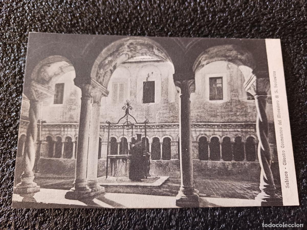 Cartoline: subiaco, chlostro cosmatesco del monastero di s. scolastica