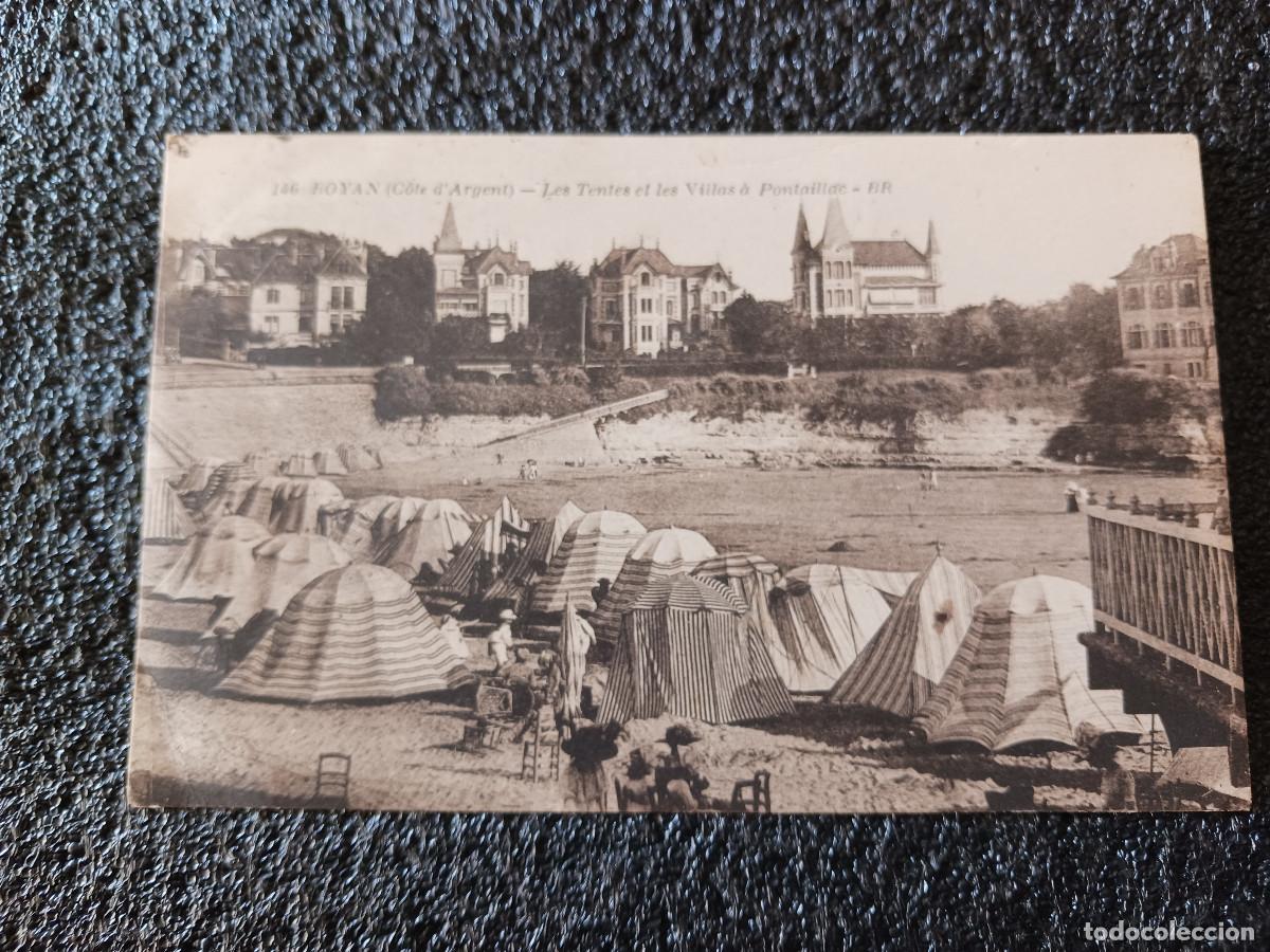Postcards: 146 royan les tente et les villas a pontaillac, circulada 1925