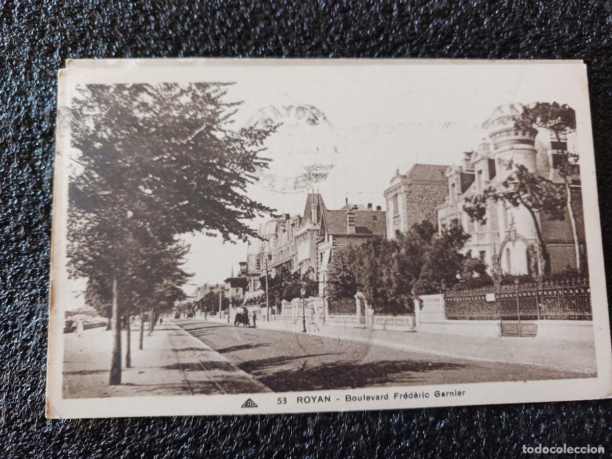 Postcards: 53 royan boulevard frederic garnier, circulada 1936