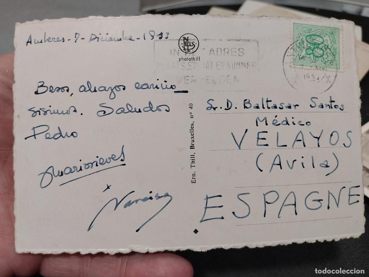 Postales: AMBERES 1953 POSTAL CIRCULADA ORIGINAL - Foto 2